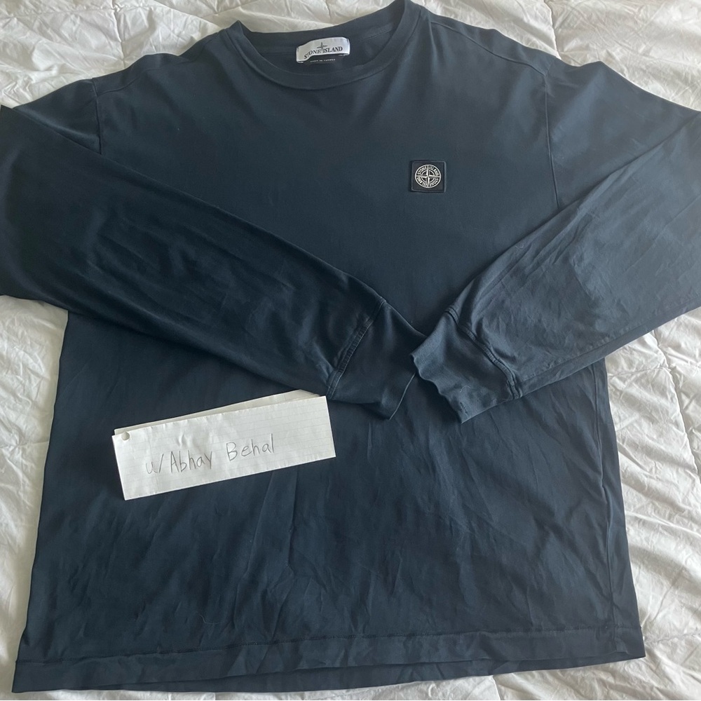 Stone Island Men's Dark Blue Long Sleeve Tee